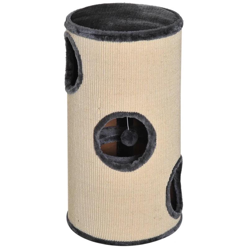 70cm Cat Tree Scratching Post - Sisal Activity Center & Condo for Indoor Cats - Climbing Play House & Bed