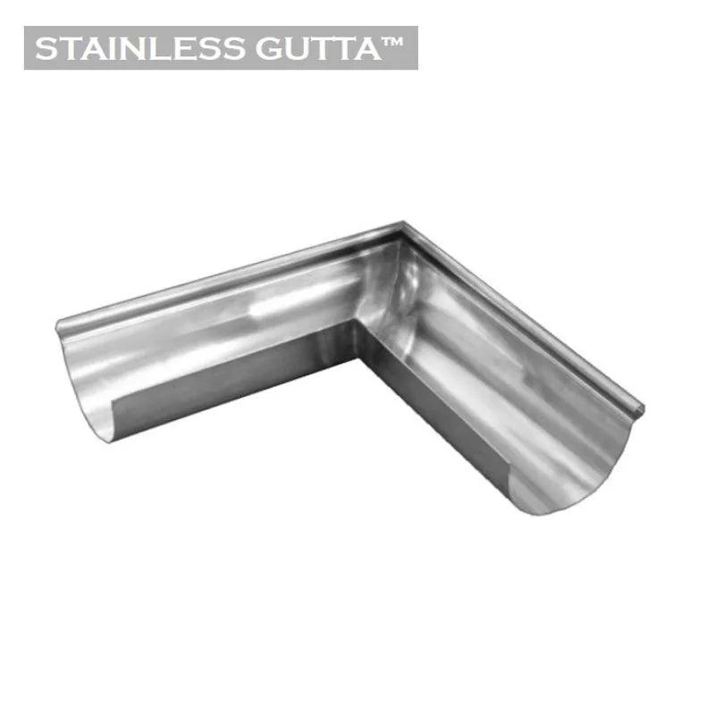 Stainless Steel 125mm Half Round 90 External Corner