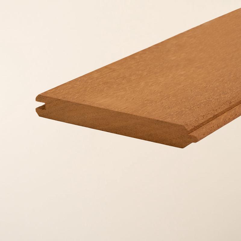 2.4m Iroko Wood Cladding 94mm x 14mm  Exterior Tongue and Groove Timber Boards