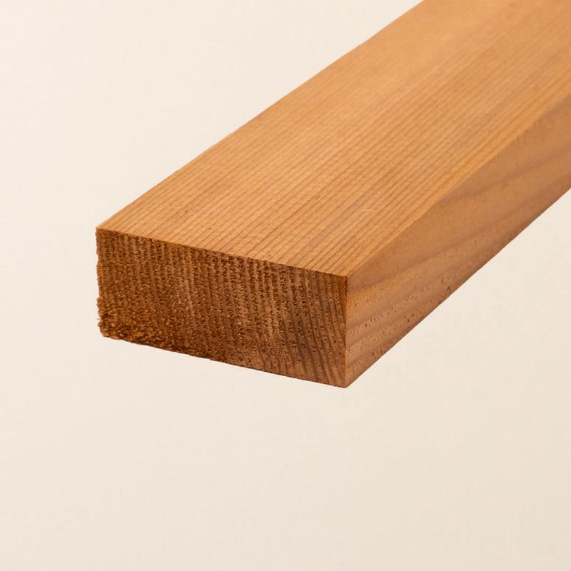 4" x 2" Planed British Cedar Timber Board  Smooth Cedar Wood Plank