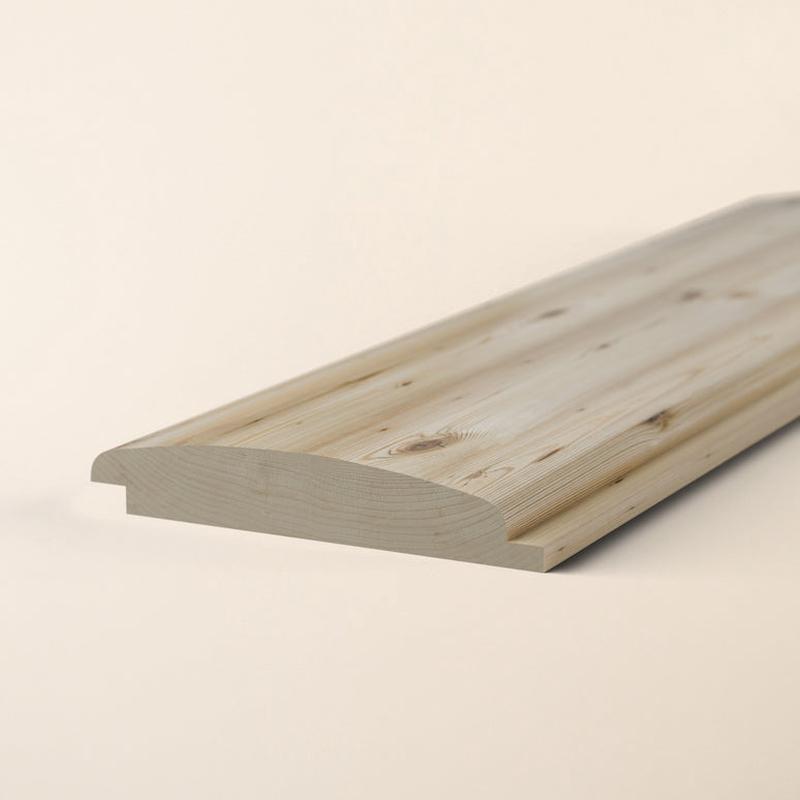 4m European Larch Wood Cladding 121mm x 19mm  Loglap Exterior Timber Boards