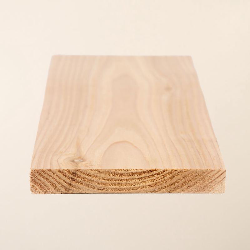 6" x 1" Planed British Cedar Timber Board  Smooth Cedar Wood Plank for Joinery, Furniture & Outdoor Projects