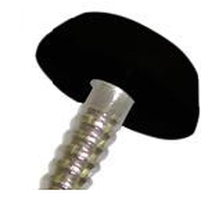 50mm Stainless Steel Polytop - Black