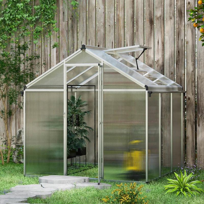 6ft x 6ft Aluminium Framed Greenhouse
