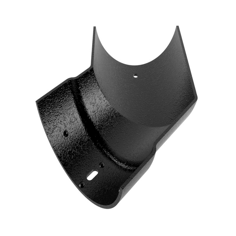 100mm Cast Aluminium 135 Degree External Angle - Black