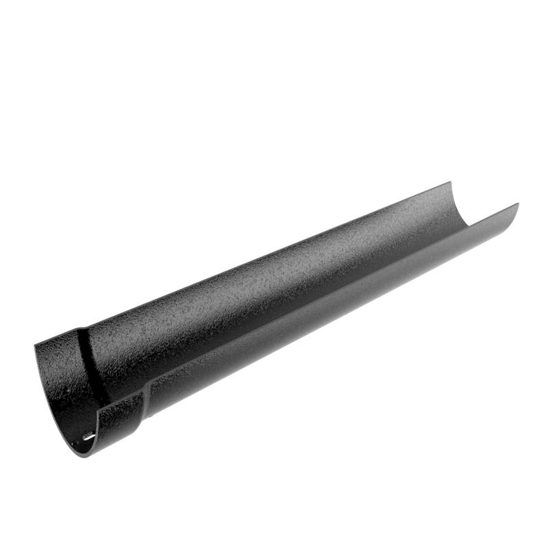 100mm Cast Aluminium Gutter 1.83m - Black