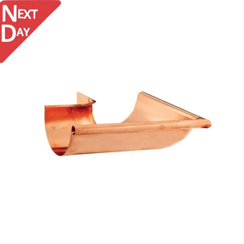 115mm Half Round Copper 90 Degree External Corner