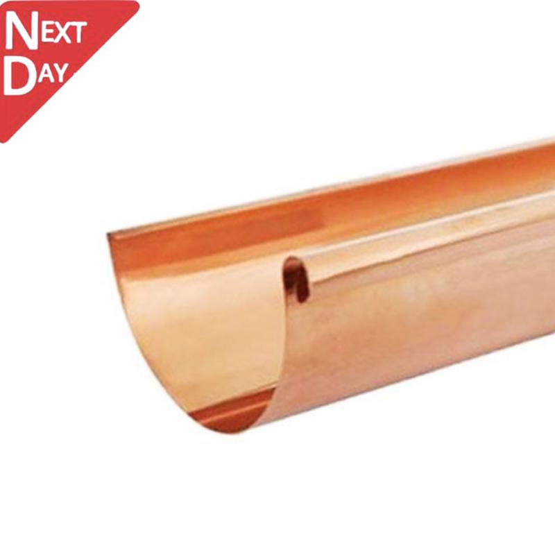 115mm Half Round Copper Gutter Length 3m