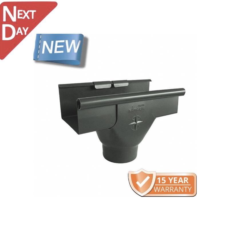 120x75mm Box Profile Anthracite Grey Galvanised Steel 100mm Prefab Outlet