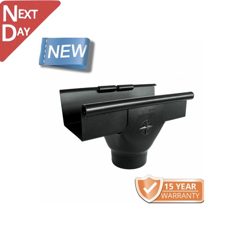 120x75mm Box Profile Black Galvanised Steel 100mm Prefab Outlet