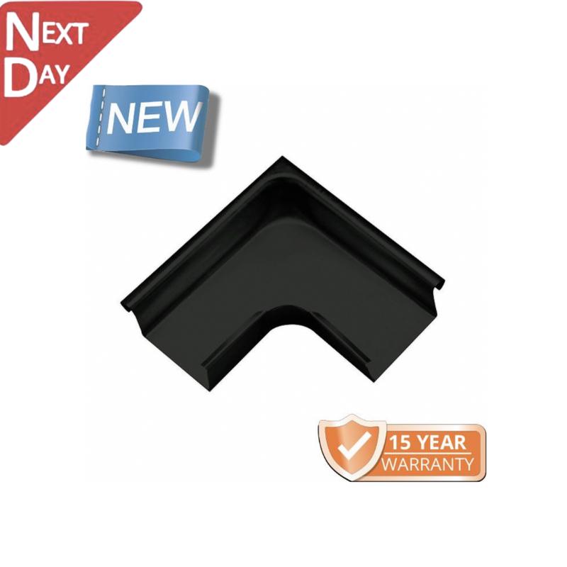 120x75mm Box Profile Black Galvanised Steel 90 Degree Internal Gutter Angle