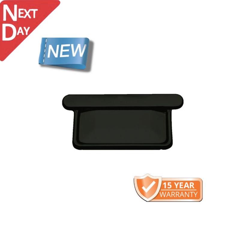 120x75mm Box Profile Black Galvanised Steel Seem or Glue-On Stop End