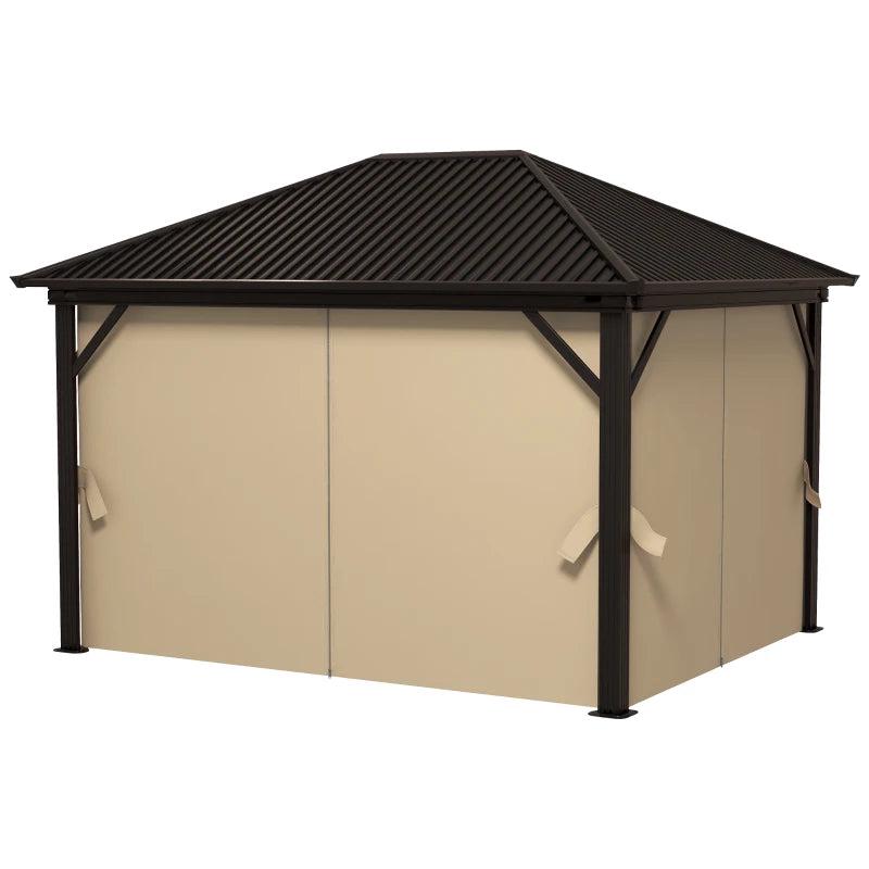 3.6m x 3m Hardtop Gazebo With Aluminium Frame