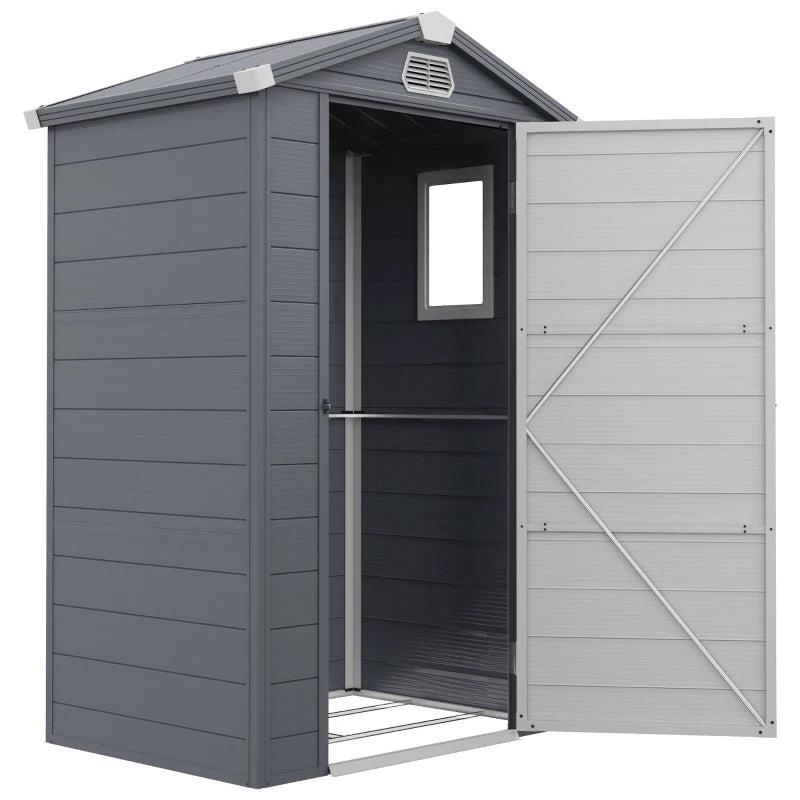 4ft x 3ft Grey Storage Shed