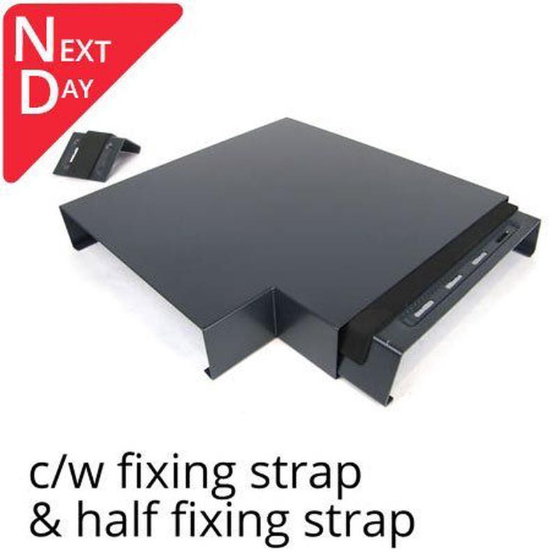 Alumasc Skyline 362mm Aluminium Coping 90 Degree Angle - Suitable For 270-300mm Wall - RAL 7016 Anthracite Grey