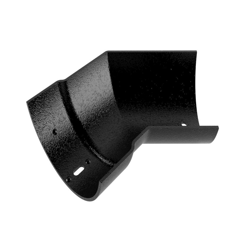 114mm Cast Aluminium Black 135 Degree Internal Angle