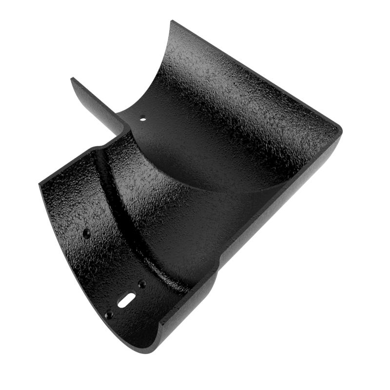114mm Cast Aluminium Black 90 Degree External Angle