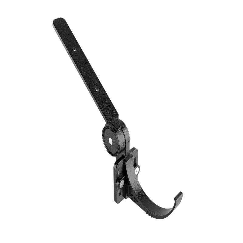 125mm Cast Aluminium Black Top Fix Rafter Bracket