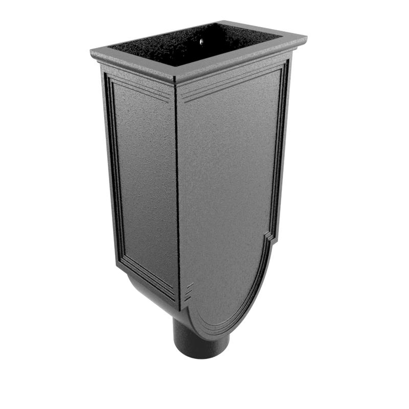 ARP Gallica Cast Aluminium Hopper - 100mm Outlet With 30mm Standoff