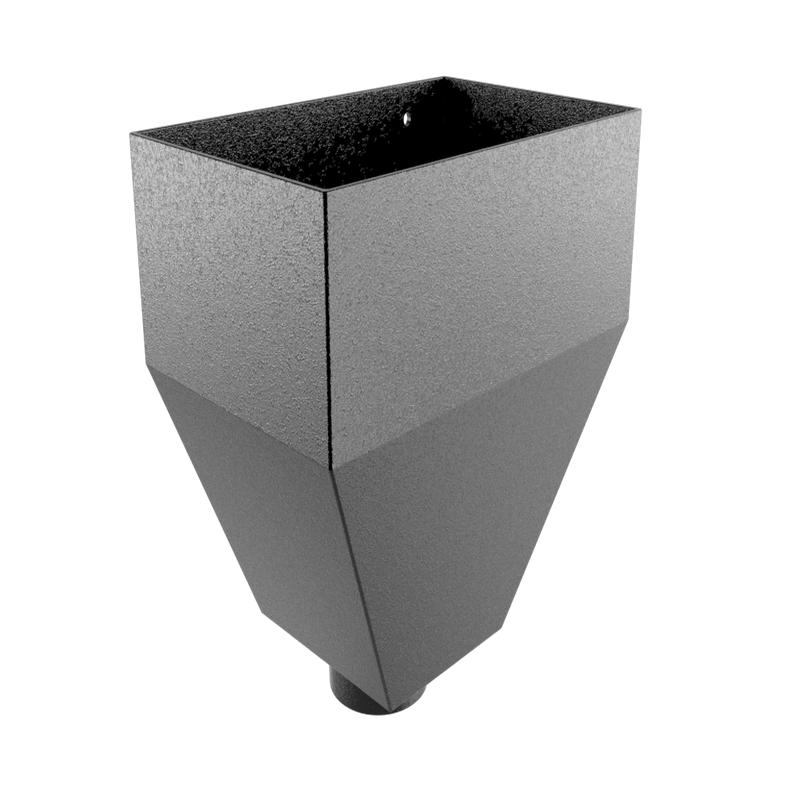 ARP Neptune Cast Aluminium Hopper - 100mm Dia Outlet Flushfit