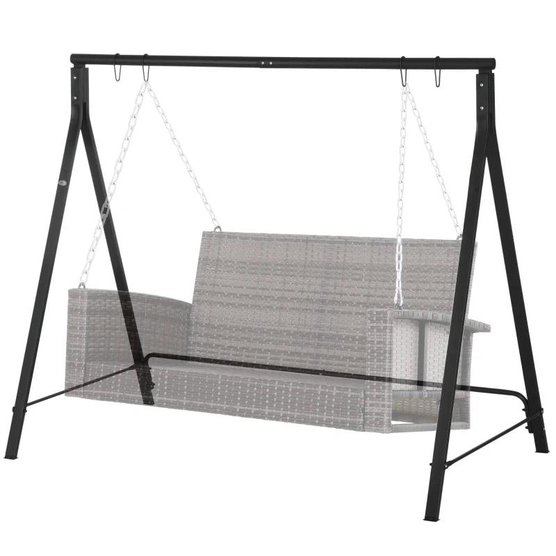 Black Steel Frame Swing Seat Stand
