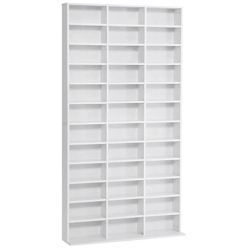 33 Adjustable Compartment Storage Unit - Versatile White Organizer for Home, Office, and Craft Supplies - Space-Saving Design