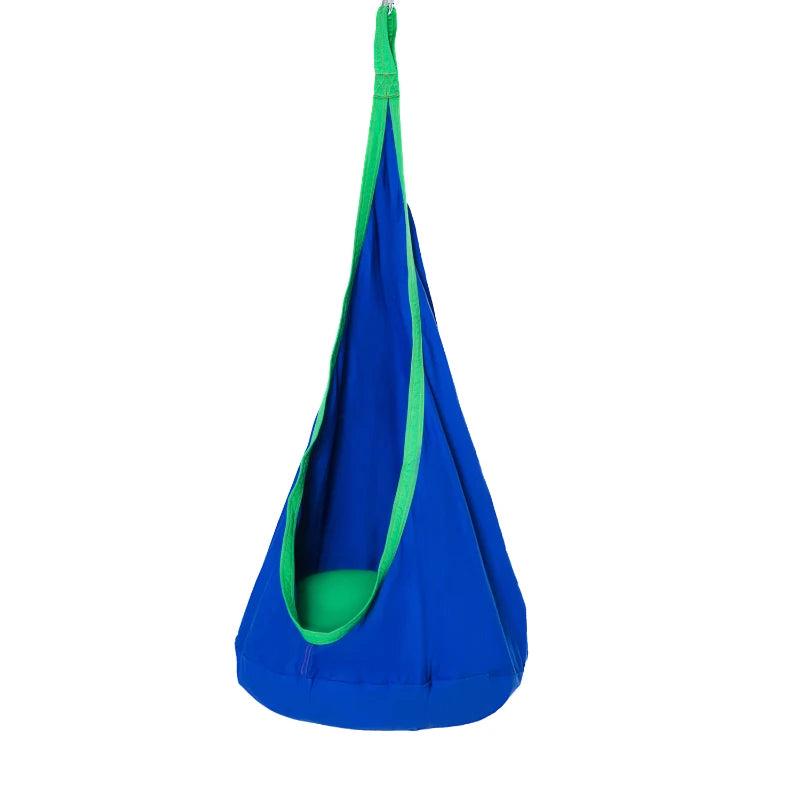Blue Kids Hanging Hammock Swing Seat