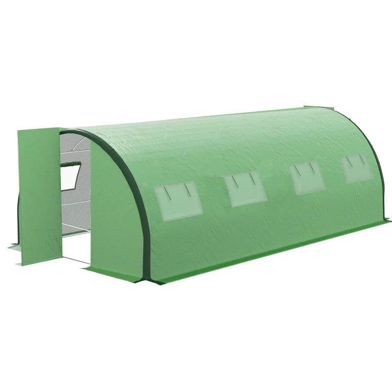 6x3m Green Walk-in Polyethylene Greenhouse