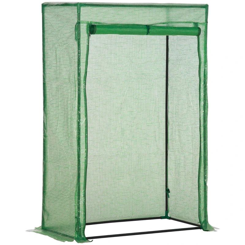 Tomato Greenhouse with Roll-up Door, Mini Greenhouse in Green, Outdoor Grow House for Yard, Balcony, Garden