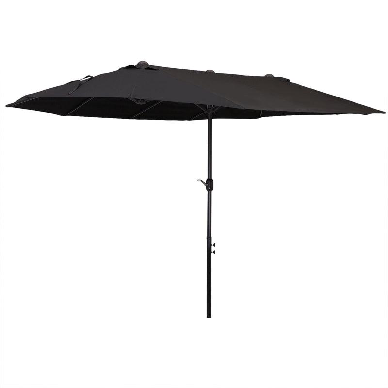 Black 4.6m Canopy Parasol