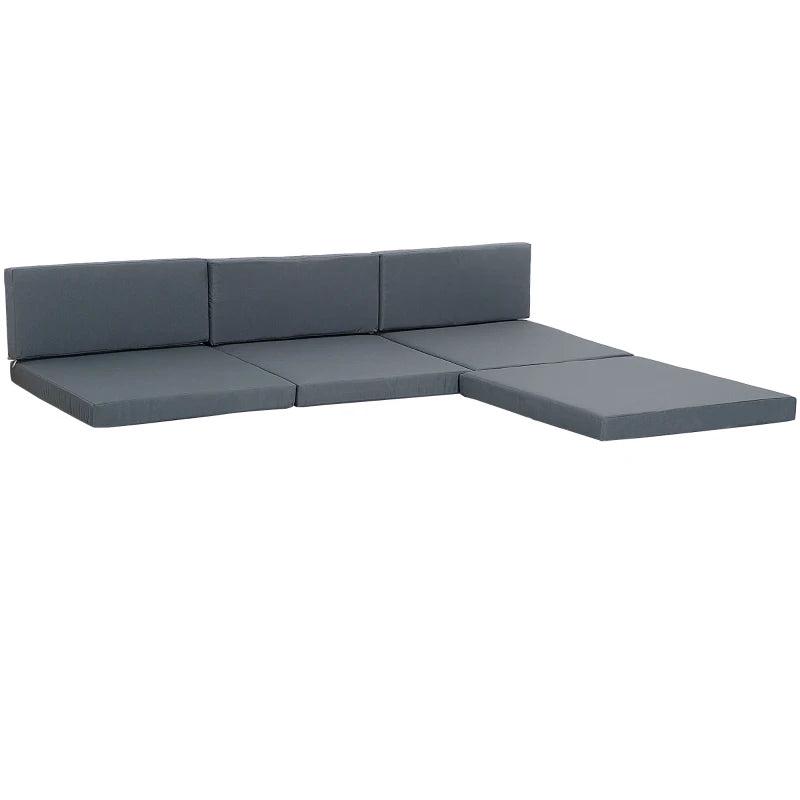 7 Piece Rattan Garden Furniture Cushion Set