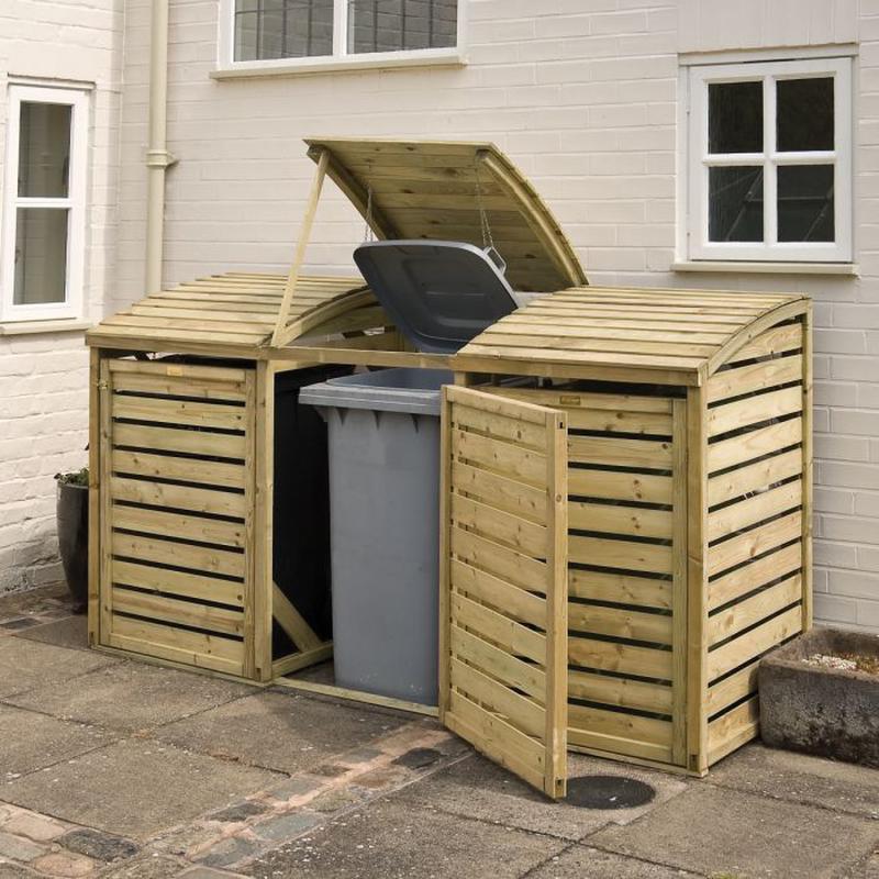Triple Bin Store for 3 Wheelie Bins - 7.5ft x 3ft