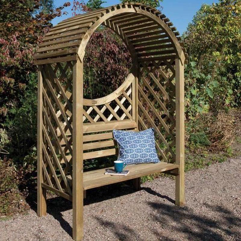 2 Seater Wooden Garden Arbour