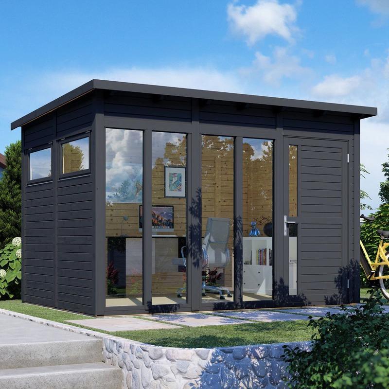 Anthracite Pentus 3 Garden Office