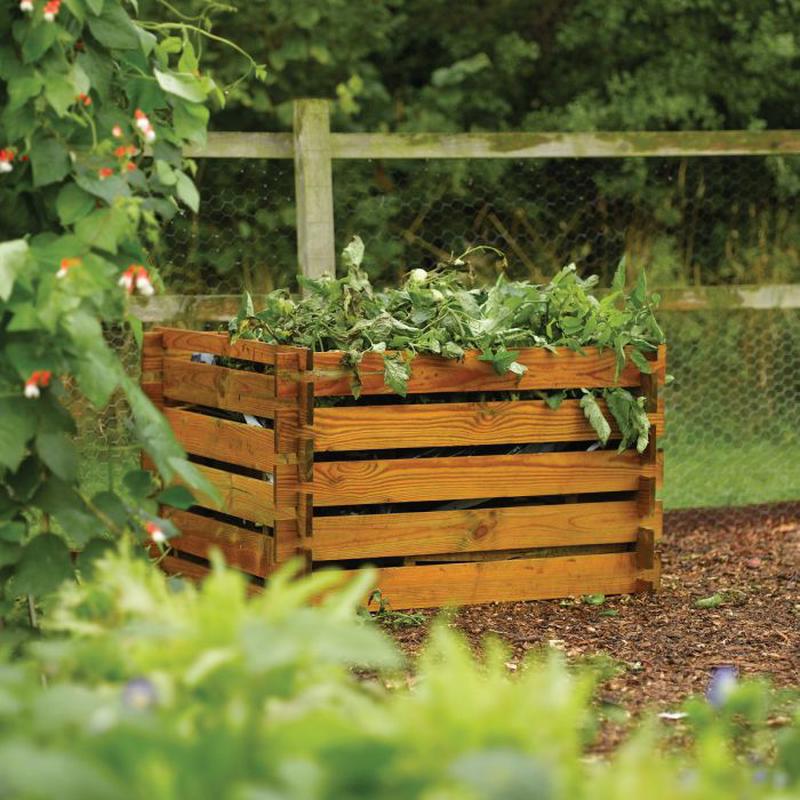 Budget Wooden Composter for Recycling