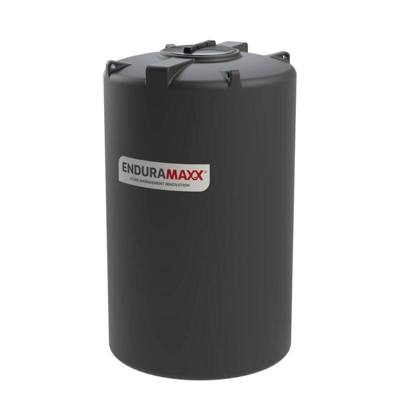 2,000 Litre Vertical Tank - Black - Potable Water - 1 SG