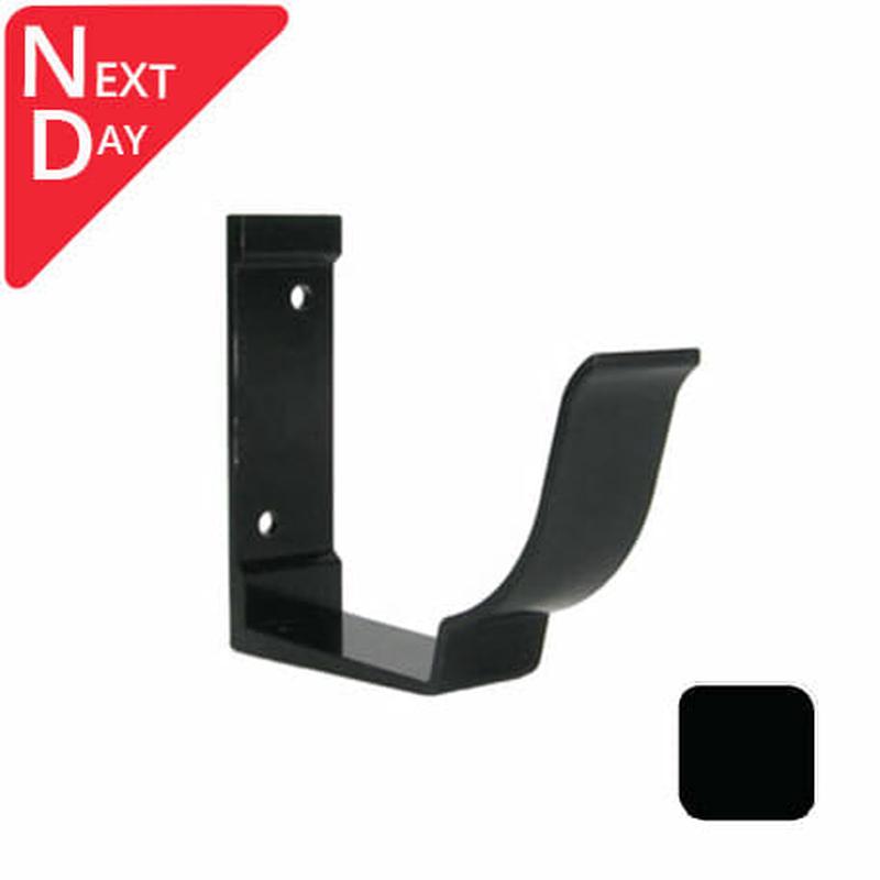 125x100mm SnapIT Aluminium Moulded Fascia Bracket - RAL 9005M Matt Black