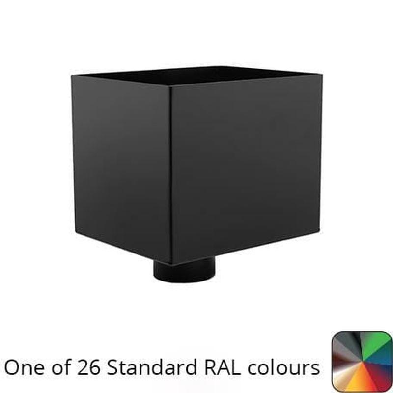 228mm Aluminium Juno Hopper Head with 63mm (2.5") Outlet - One of 26 Standard Matt RAL colours TBC