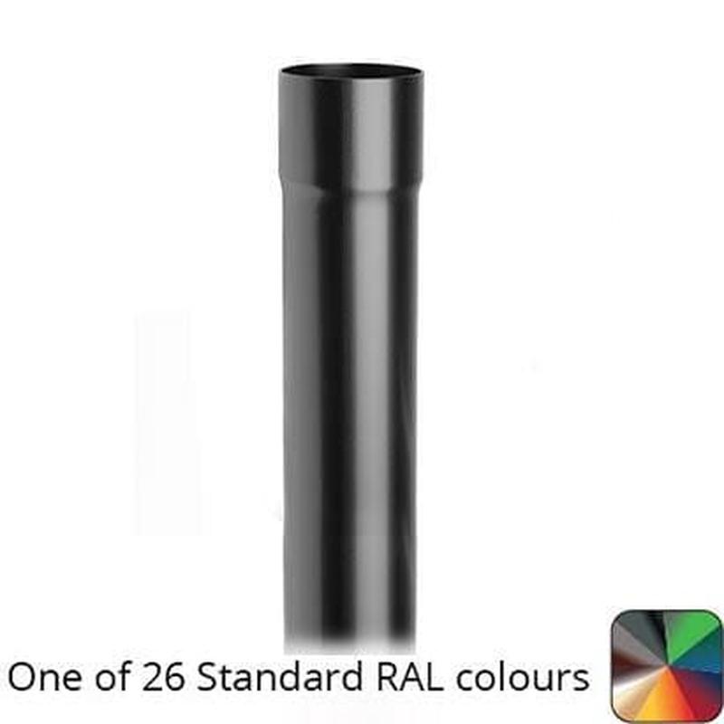 63mm (2.5") Swaged Aluminium Downpipe 2m long - One of 26 Standard Matt RAL colours TBC