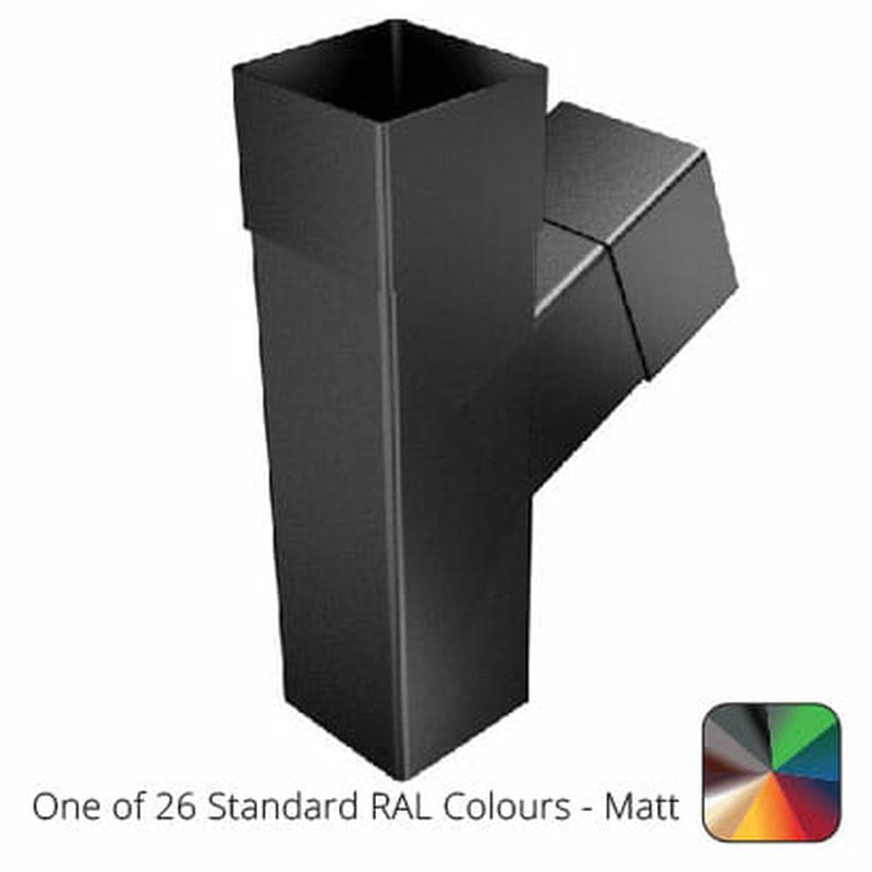 76mm Swaged Aluminium Square 112.5D SNG BRANCH PPC  - One of 26 Standard Matt RAL colours TBC