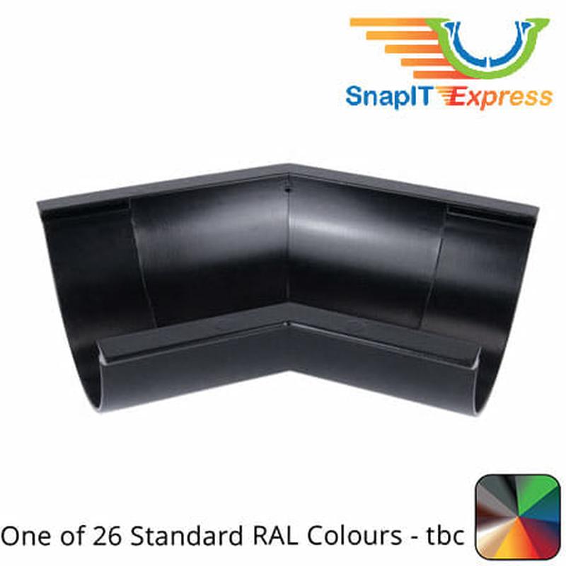 125mm (5") SnapIT Express Aluminium Half Round 135 Degree Gutter Angle - One of 26 Standard RAL Colours TBC