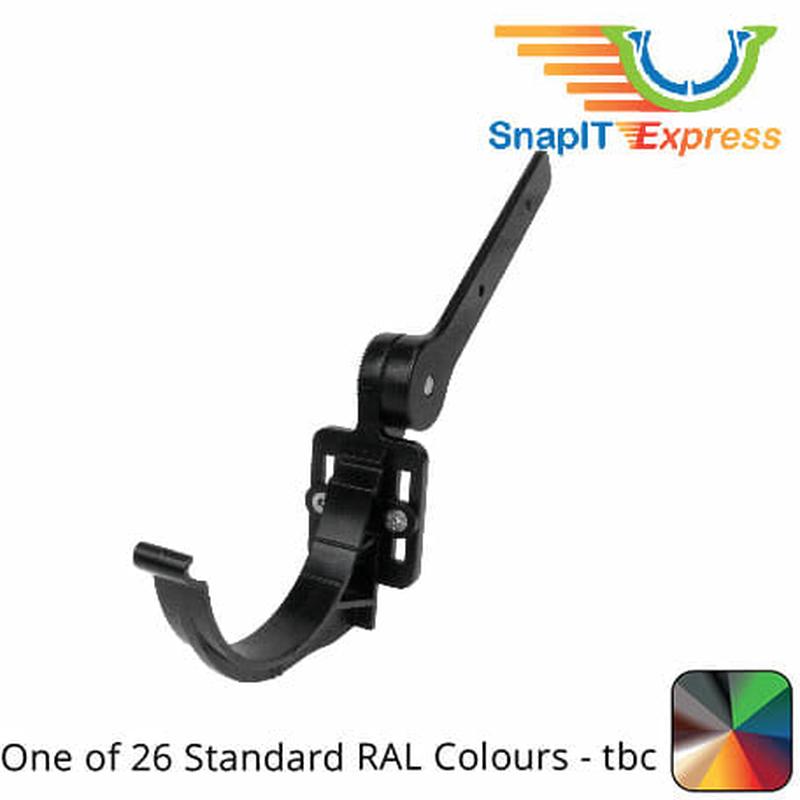 125mm (5") SnapIT Express Aluminium Half Round Side Fix Rafter Bracket - One of 26 Standard RAL Colours TBC