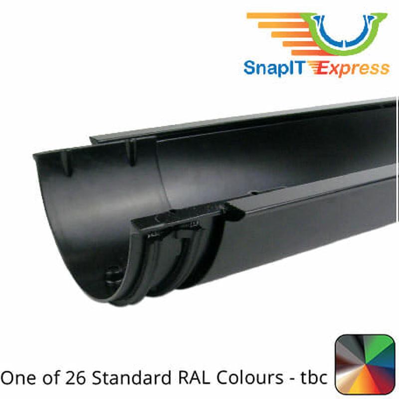 125mm (5") x 3m SnapIT Express Aluminium Half Round Gutter - One of 26 Standard RAL Colours TBC