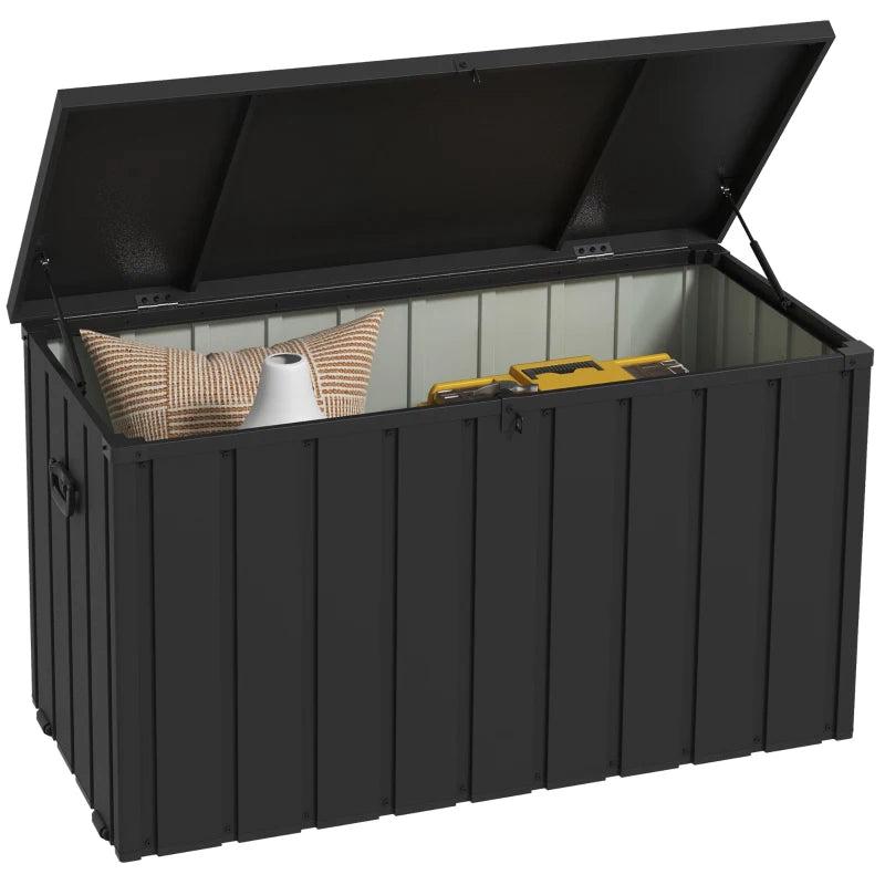 450L Garden Storage Box with Wheels