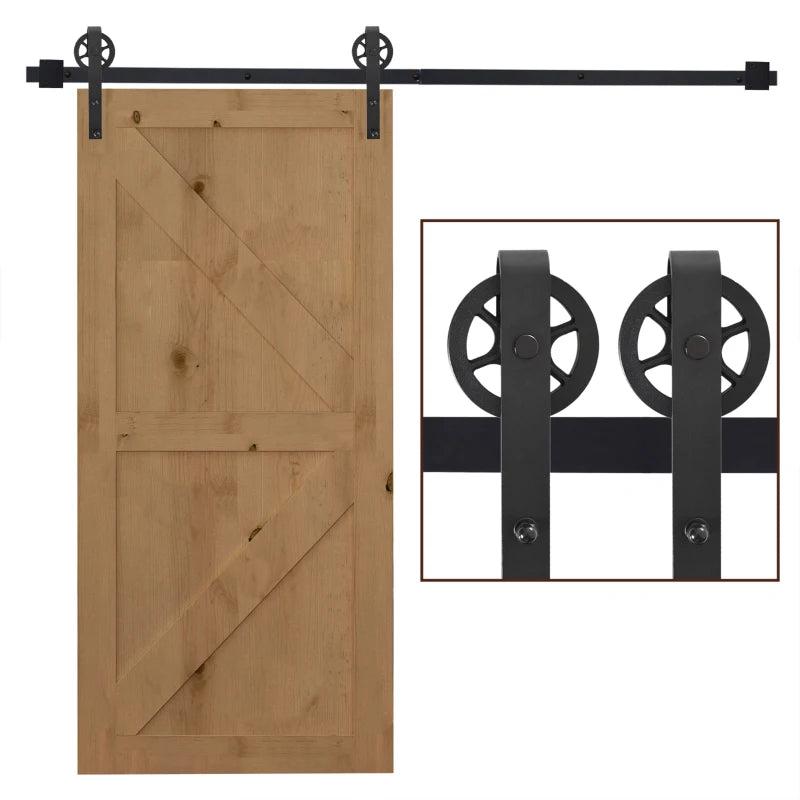 6.6 FT Sliding Barn Door Hardware Kit
