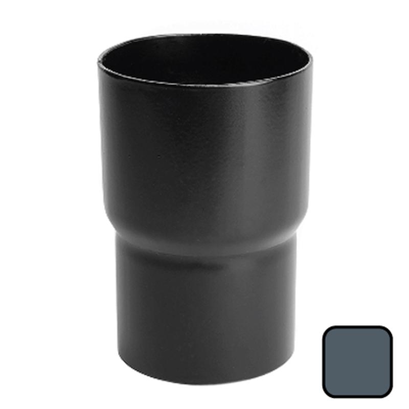 63mm (2.5") Swaged Aluminium Downpipe Loose Connector - RAL 7016M Anthracite Grey