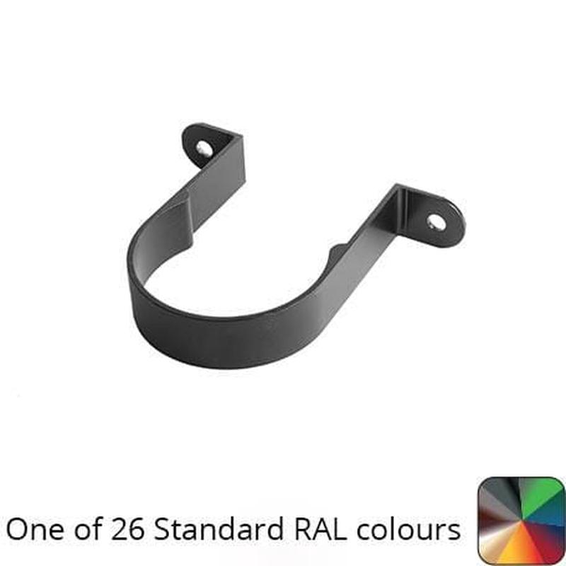 76mm (3") Swaged Aluminium Downpipe Clip - One of 26 Standard Matt RAL colours TBC