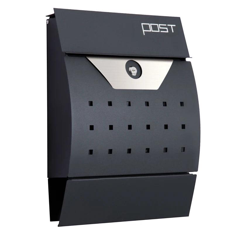 Wall-Mounted Steel Mailbox for Home Use