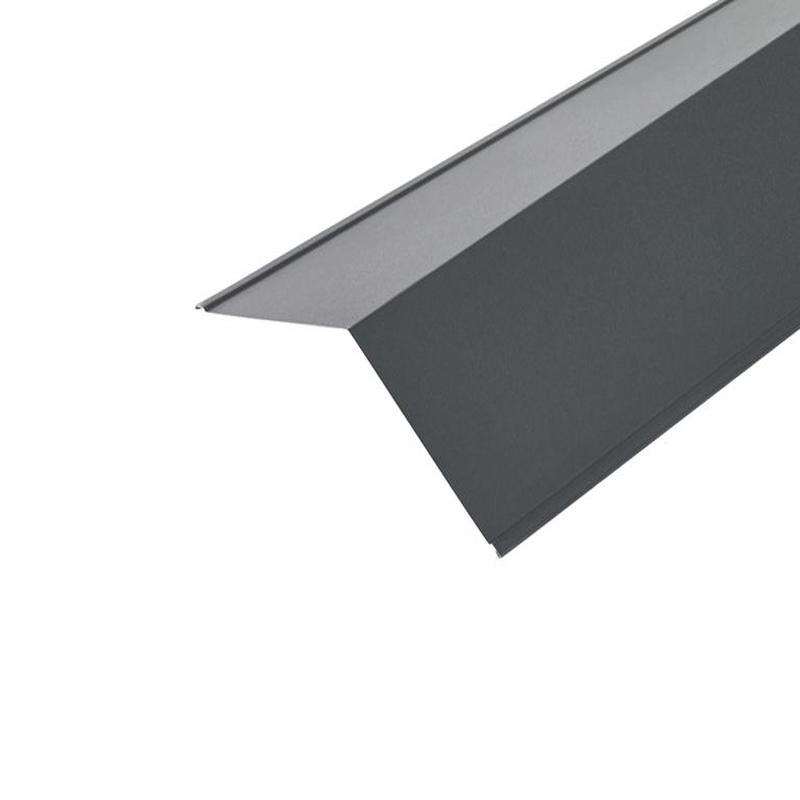 130 Ridge Flashings in GreenCoat Pural Finish - 195mm x 195mm Slate Grey