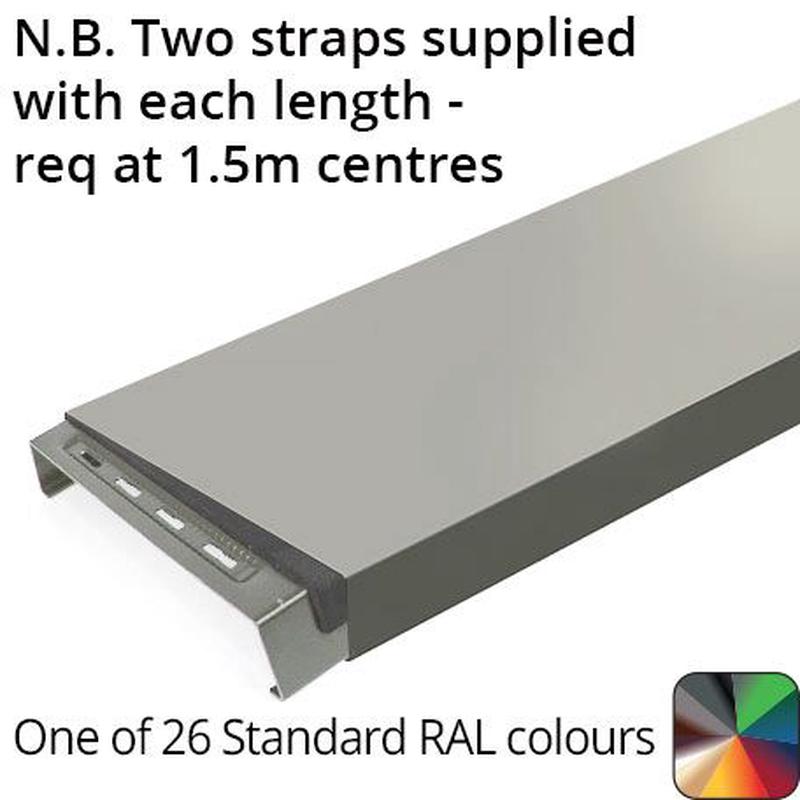 392MM Aluminium Coping - RAL v7016M Anthracite Grey - 3m Length